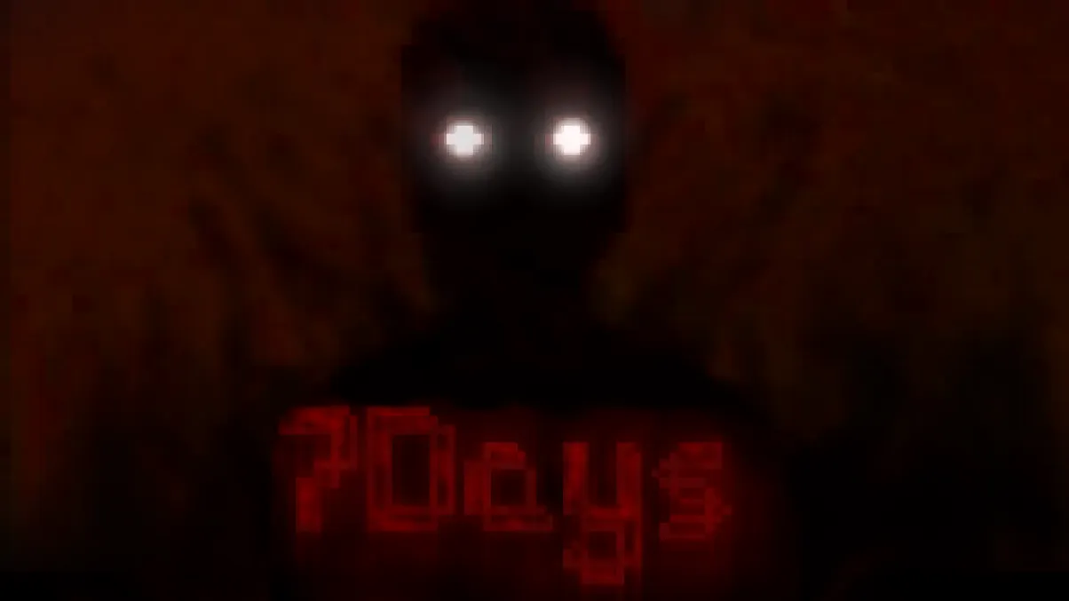 7Days title art: a dark figure with two glowing white eyes above the red pixel 7Days logo