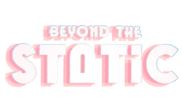Beyond the Static logo in white and red letters