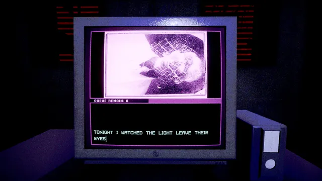 DEAD LETTER DEPT. screenshot: an envelope on the terminal with its address typed below