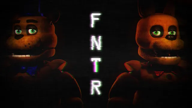 Five Nights to Remember art: two green-eyed animatronic bears face each other in the dark either side of the letters FNTR