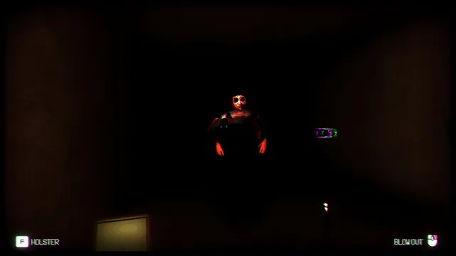 Ignited Entry screenshot: a pale-faced figure standing in a dark room