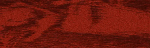 Iron Lung art: the grainy red surface of an ocean of blood