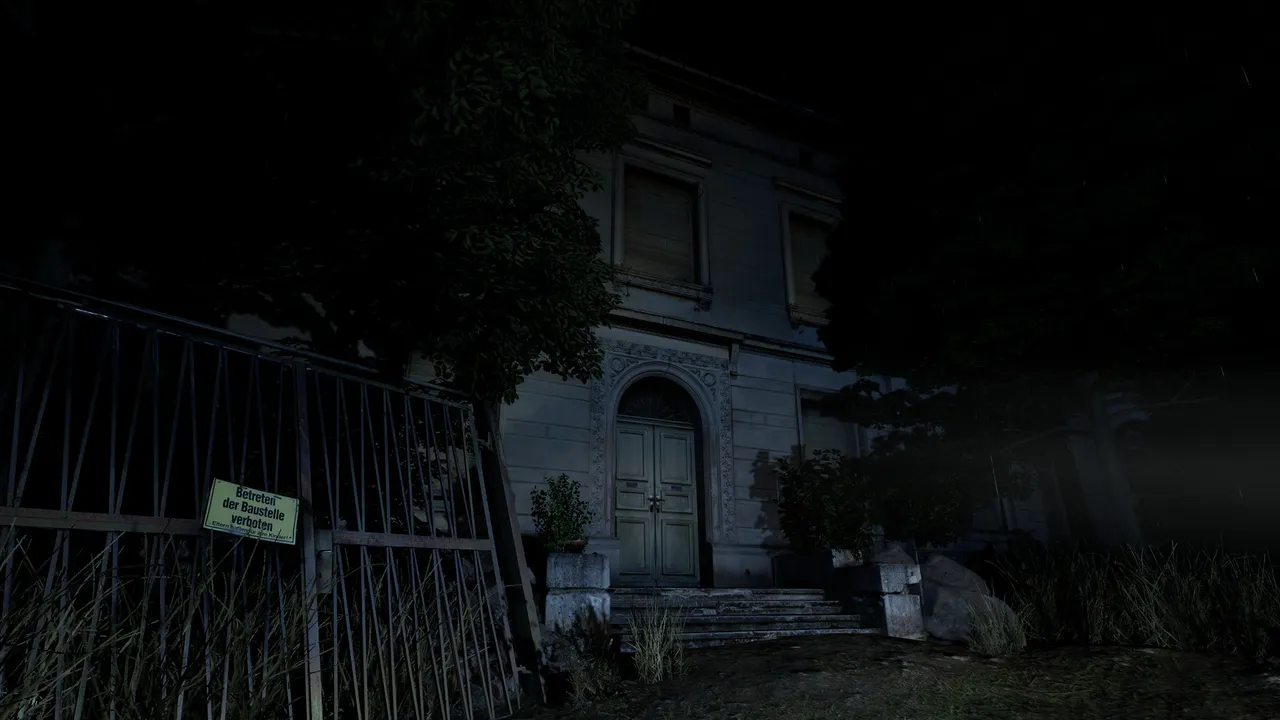 KOBOLD: Chapter I: an overgrown gate and the front steps of a dark abandoned villa at night