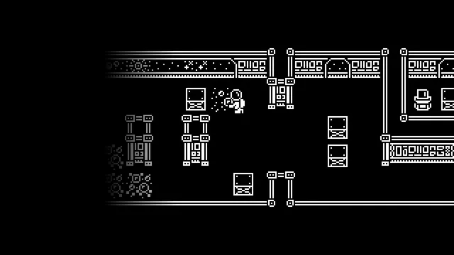 Lunar Station screenshot: station rooms half swallowed by darkness at the edges