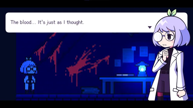 Blood splashed on the wall of a lab room as the researcher says it is just as she thought