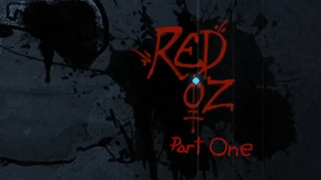 Red Oz title art: the words Red Oz Part One scrawled in red over dark ink splatters