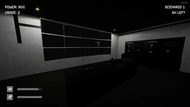 SCP: Observer: the security room with its bank of monitors and control panels