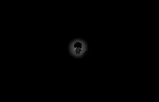 The Body Monstrous screenshot: the figure stands alone in a small circle of light in total darkness