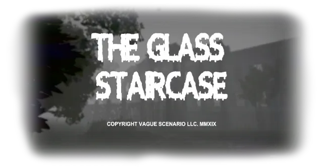The Glass Staircase screenshot: bloodied bodies wrapped in cloth hang upside down in a grim tiled room