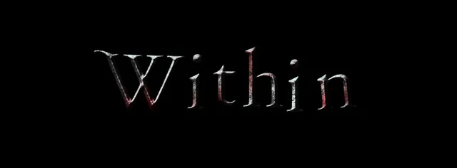 Within Deep Sorrows title: the word Within in cracked silver and red letters on black